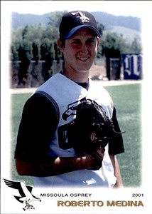 2001 Missoula Osprey Grandstand #11 Roberto Medina Hermosillo Mexico MX Card