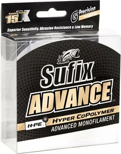 Sufix Advance Monofilament Fishing Line - 330 yd Spool - Choose Size - NEW! - Picture 1 of 1