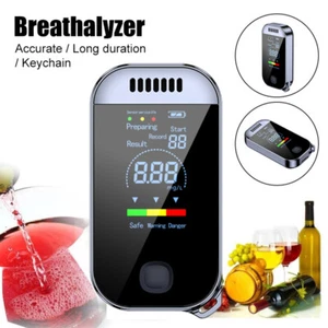 Probador de alcohol respiratorio portátil 50 registros grupales con pantalla LCD USB recargable - Imagen 1 de 24