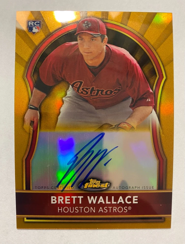 2011 Topps 最佳黄金折射卡 #69 布雷特·华莱士卡亲笔签名 RC #21/75 — 第 1/3 张图片