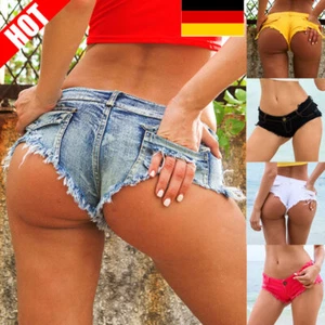 Sexy Hotpants mini Hose Sommer Zerrissen Jeans kurz Unterhose Shorts Party HOT - Bild 1 von 19