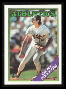Gene Nelson 1988 Topps #621  Oakland Athletics
