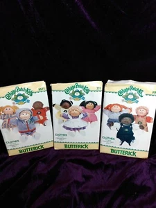 Lot of 3 Cabbage Patch Butterwick patterns  - Picture 1 of 1