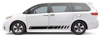 Calcomanías de vinilo para puerta de auto Toyota Sienna calcomanías gráficas faldón lateral pegatina a rayas Foto 1 de 4