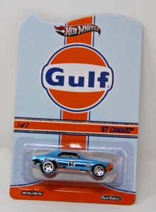 Camaro Hot Wheels RLC 2014 Gulf Series 67 súper bajo número #18/4500 nuevo raro difícil de encontrar - Imagen 1 de 10