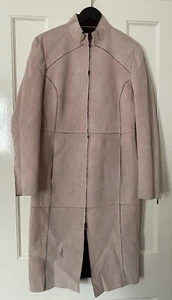 TOPSHOP light pink suede coat sz.12 - Picture 1 of 7