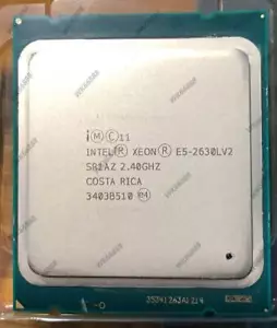 Intel Xeon E5-2630L V2 SR1AZ 2.4Ghz 6-core 15MB LGA2011 server CPU processor - Picture 1 of 1