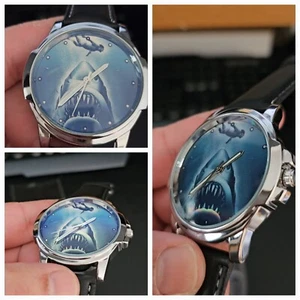 Jaws Shark Art einzigartige schöne Armbanduhr - Bild 1 von 1