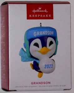 Ornamento albero di Natale appeso nipote pinguino 2022 - Foto 1 di 5