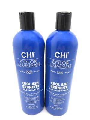 CHI COLOR ILLUMINATE COOL ASH BRUNETTE SHAMPOO & CONDITIONER 25 oz - Image 1 of 2