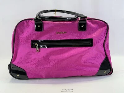 NEW! BEBE 23” Fuchsia Carry-On Giselle Rolling Duffel Bag Luggage Bag - Image 1 of 4