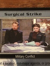 SURGICAL STRIKE WHEEL OF FIRE BABYLON 5 CCG RARE CARD NEAR MINT NEVER PLAYED