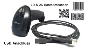 Barcodescanner Symbol DS4208 schwarz USB gebraucht 1D 2D Matrixcode QR Code - Bild 1 von 3