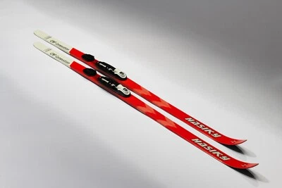 HASIKY Red and White Waxless 150cm Cross Country Ski NNN Rottefella Bindings Nordic