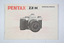 MANUEL D'INSTRUCTIONS DU PROPRIÉTAIRE DE L'APPAREIL PHOTO PENTAX ZX -M 35 mm authentique 