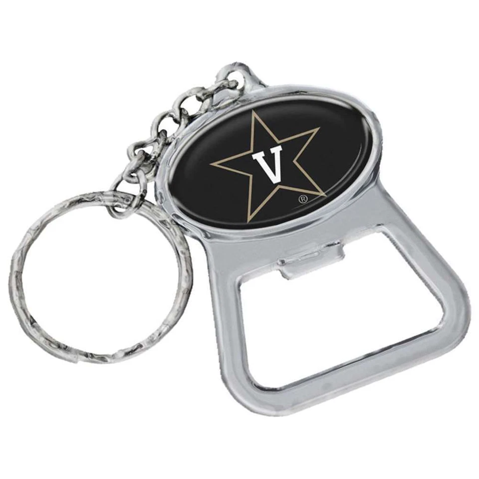 Vanderbilt Commodores Metal Key Chain And Bottle Opener W/domed Insert - Image 1 of 1