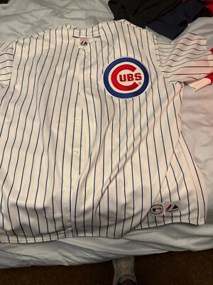 Camiseta Majestic Chicago Cubs Ernie Banks para hombre 3XL MLB usada ¡excelente estado! Foto 1 de 4