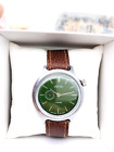 🍏 Rare montre-bracelet Vostok 2403 Montre-bracelet verte Moscou soviétique...