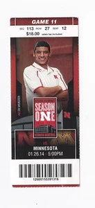 Neb. Boletos de baloncesto Cornhusker Husker 26-01-14 Minnesota Tai Webster - Imagen 1 de 2