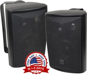 2 altavoces electronicos con bajo potente para interior y exterior impermeable - Imagen 1 de 8