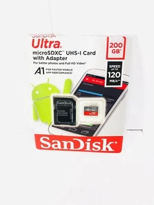 SanDisk Ultra MicroSDXC 200GB 120MB/s - Picture 1 of 2