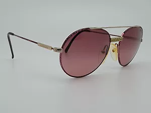 CARRERA 5464 81 Red Stripe Frame Red Lens Round Aviator Sunglasses 55-17-140 - Picture 1 of 12