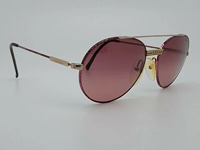 Авиаторские солнцезащитные очки CARRERA 5464 81 в красную полоску с красными линзами круглые 55-17-140 - Изображение 1 из 4