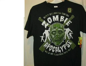 CAMISA HALLOWEEN PARA HOMBRE MEDIANA M MED ZOMBIE APOCOLYPSE ¡BRILLA EN EL HOMBRE MUERTO OSCURO! - Imagen 1 de 3