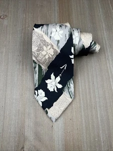 AVANZATA Harry Rosen Silk Tie Designer Floral Made in Italy W3.5xL59 Luxury - Picture 1 of 5