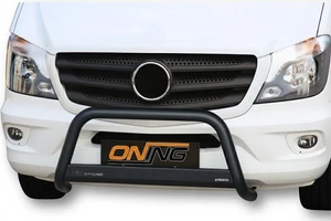 Frontbügel Edelstahl SCHWARZ für Mercedes Sprinter W906 2013 - 2017 Gutachten - Bild 1 von 8