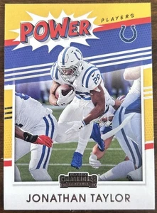 2021 Panini Contenders Power Players #PP-JTA Jonathan Taylor Indianapolis Colts - Picture 1 of 1