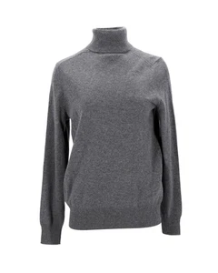 Tommy Hilfiger Damen Strick Kaschmir Rollkragen Pullover Pulli Grau Größe L - Bild 1 von 11