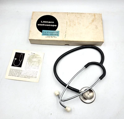 Vintage Littmann Stethoscope by Cardiosonics 1964 Patent 3,152,659 USA - image 1 of 4