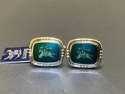 Gurberry Green Horse Logo Cufflinks - Image 1 of 4