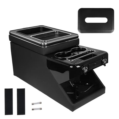 CAMECHO 1 Stk Ablagefach Mittelkonsole Für V-Klasse Vito W447 LED-Beleuchtung + USB