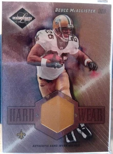 2003 Leaf Limited Hard Wear Deuce McAllister Authentic Game Used Helmet 29/100 - Picture 1 of 2