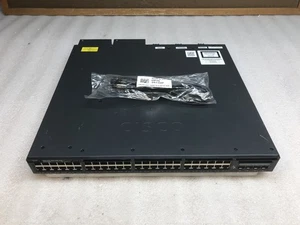 Cisco WS-C3650-48FD-L 48-Port Gigabit PoE+ 10G Switch w/ 2x 1025W PSU - Picture 1 of 9