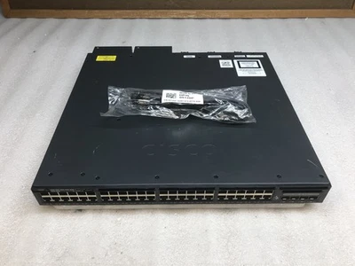 Cisco WS-C3650-48FD-L 48-Port Gigabit PoE+ 10G Switch w/ 2x 1025W PSU - Image 1 of 4