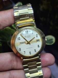 Bulova President 1970s 23 Jewels 10RGP Day/Date Wrist Watch, Works Great!  - Picture 1 of 20