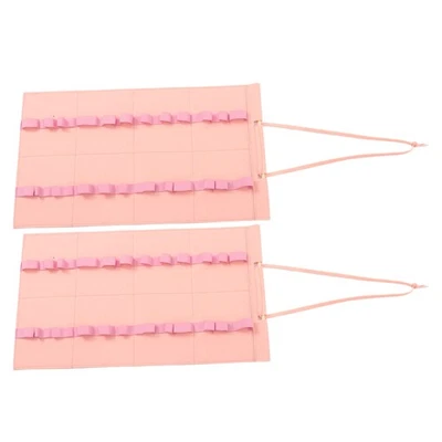 2 Pcs Martial Arts Equipment Storage Bag Karate Belt Display Rack 12 Belts - Image 1 of 4