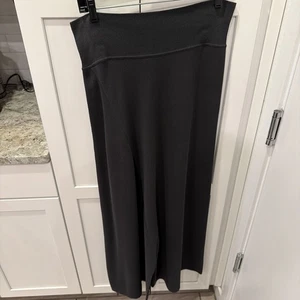 Sarah Pacini Women 3 Gray Soft Linen Blend Lagenlook Chic Wide Leg Pull On Pant - Picture 1 of 17