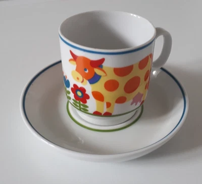 Thomas Kindergeschirr Graziela * 2x Bauernhof * Tasse + Unterteller * neuwertig - Bild 1 von 4