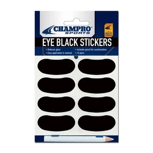 Champro Eye Black Stickers for Baseball, Softball and Football - 12 Pair - Picture 1 of 1