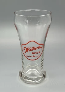 Walters Bier Schein Glas / Vintage Taverne Barware Werbung / Männerhöhle Bar Dekor - Bild 1 von 10