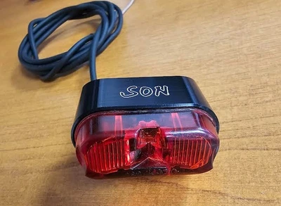 SON Rear Light - Mudguard Mount - Narrow Profile -Black- spade connector (Used) - Image 1 of 4
