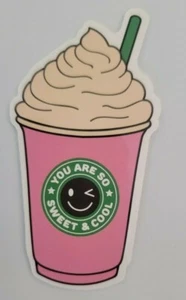 MILKSHAKE 'You Are So Sweet & Cool - Sticker - Approx. 3" x 1 1/2" Glossy - Picture 1 of 2
