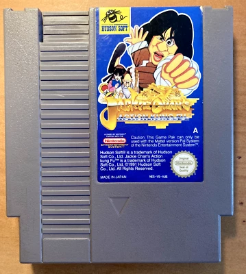NES JACKIE CHANS Action KUNG FU Nintendo Game NES-V5-AUS Cart+Sleeve Pal A - Image 1 of 4