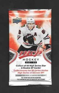 Carte Hockey MVP Upper Deck 2021-22 1 confezione NUOVE!!!!! - Foto 1 di 1