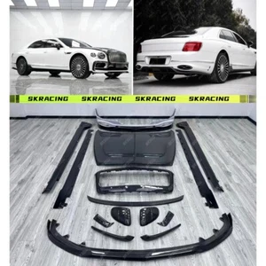 Dry Carbon Fiber Hood Front Rear Lip Wing Bodykit For 20-24 Bentley Flying Spur - Bild 1 von 32