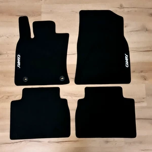 Alfombrillas de terciopelo para coche Toyota Camry impermeables negras alfombras forros para automóviles - Imagen 1 de 8